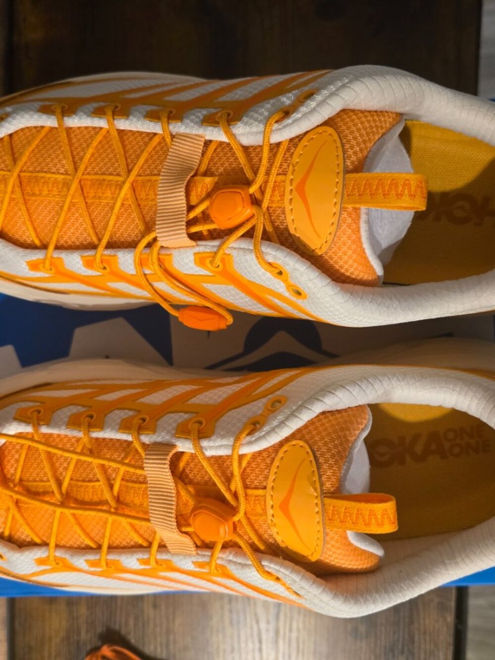 Hoka Mafate Three2 Sun Coral 1141572 / SRLL Running Hiking Shoes Mens 12 NEW - Picture 8 of 10